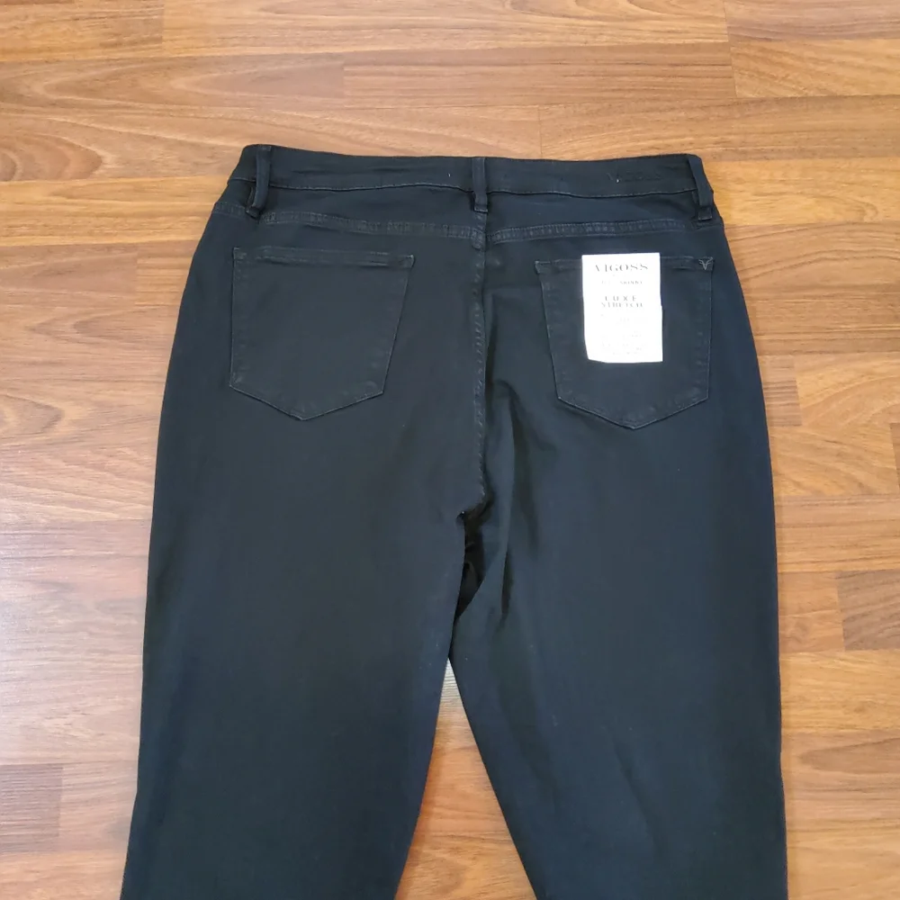 Vigoss Ace High Rise Skinny Denim Jeans Size 18 Black